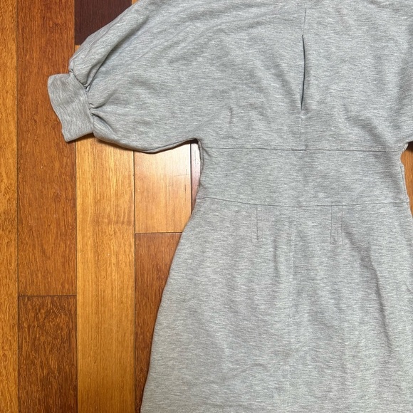 French Connection | Grey jersey short sleeve bodycon dress with zippers size 6 - Picture 7 of 8